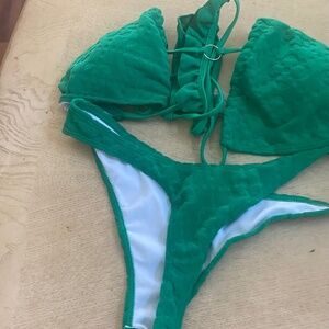Shein green swim suit New bikini set